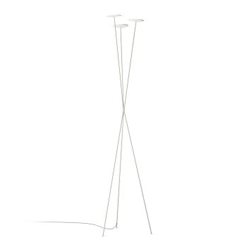 Skan Floor Lamp, White, 27.6W, LED, Floor Dimmer