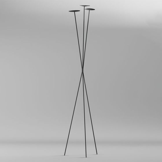 Skan Floor Lamp, Black, 27.6W, LED, Floor Dimmer