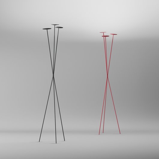 Skan Floor Lamp, Terracotta Red, 27.6W, LED, Floor Dimmer