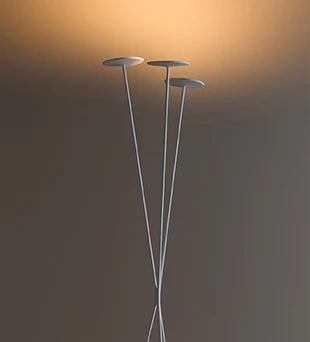 Skan Floor Lamp, White, 27.6W, LED, Floor Dimmer