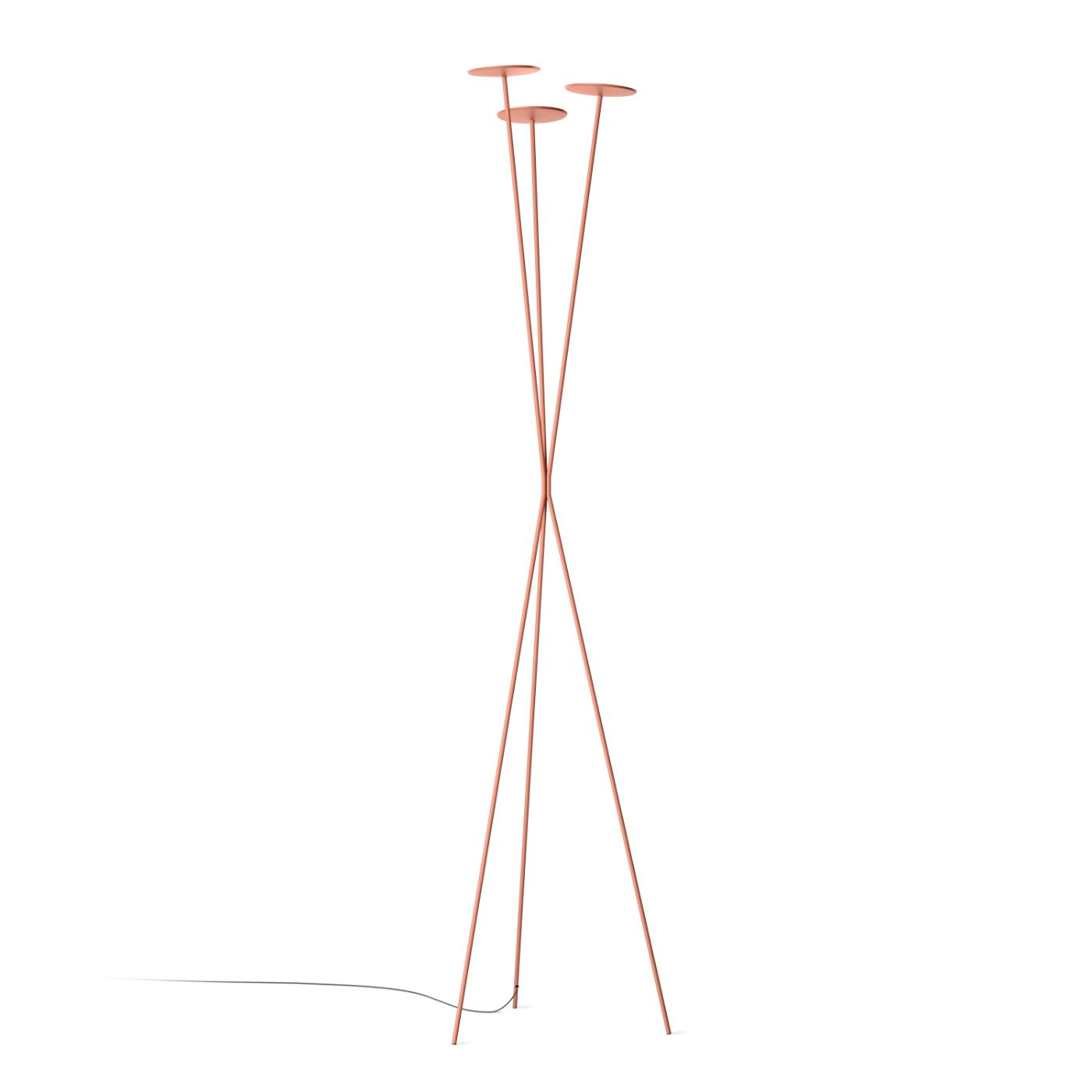 Skan Floor Lamp, Terracotta Red, 27.6W, LED, Floor Dimmer