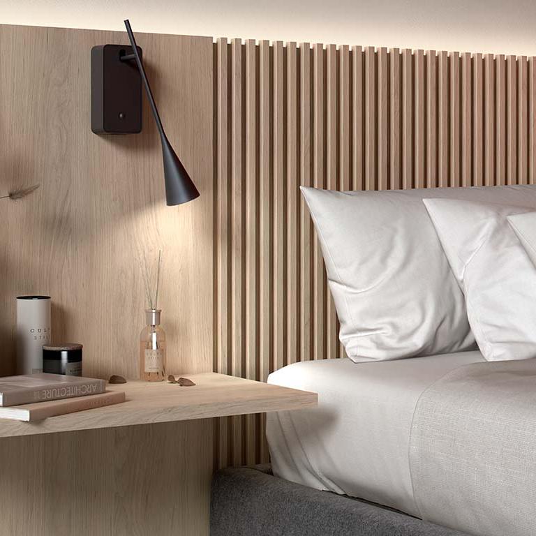 Skybell Wall, Adjustable, Black, LED, 4.2W, Thumbswitch and USB Port, IP20