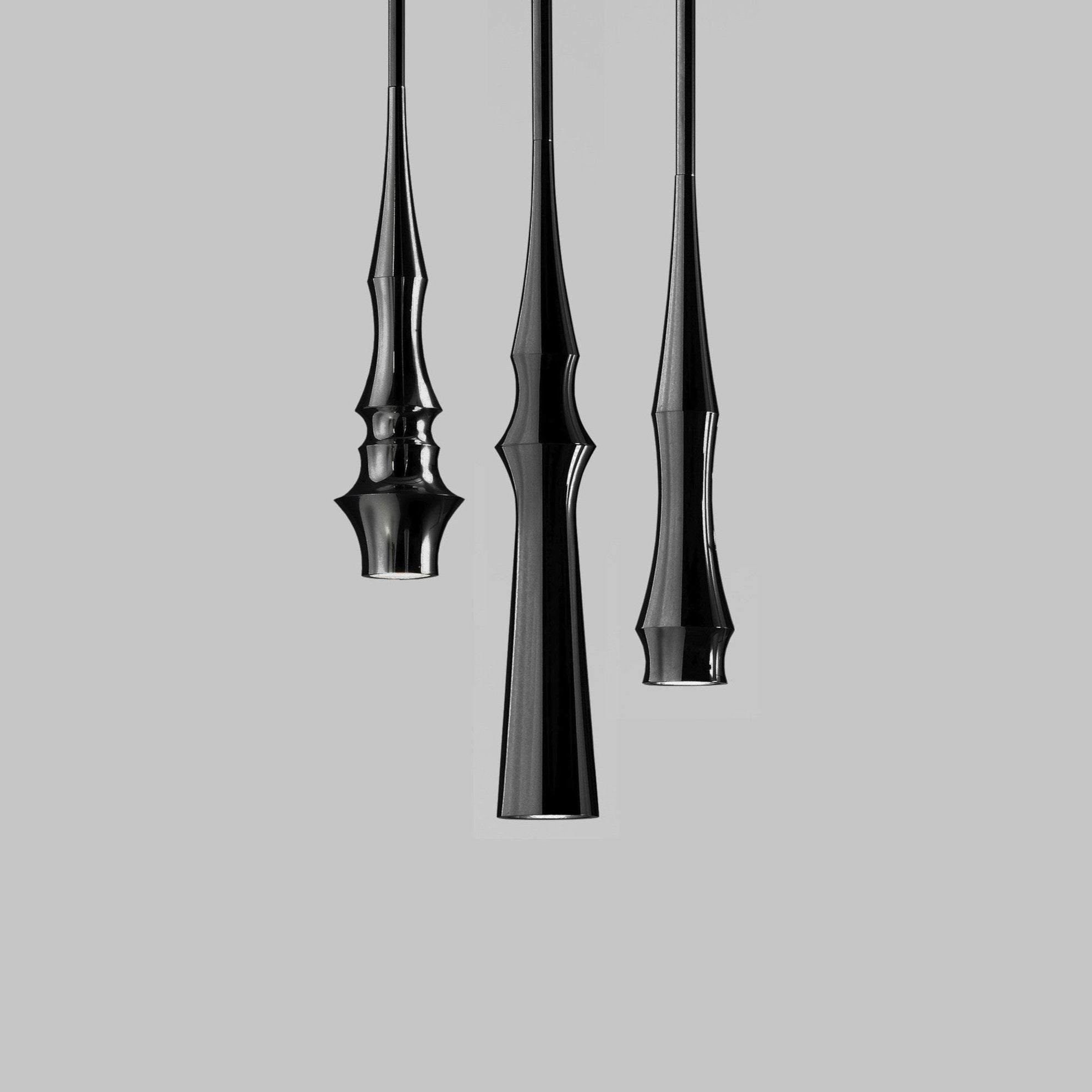 Slend Pendant, Triple Cluster, Black, GU10, IP20