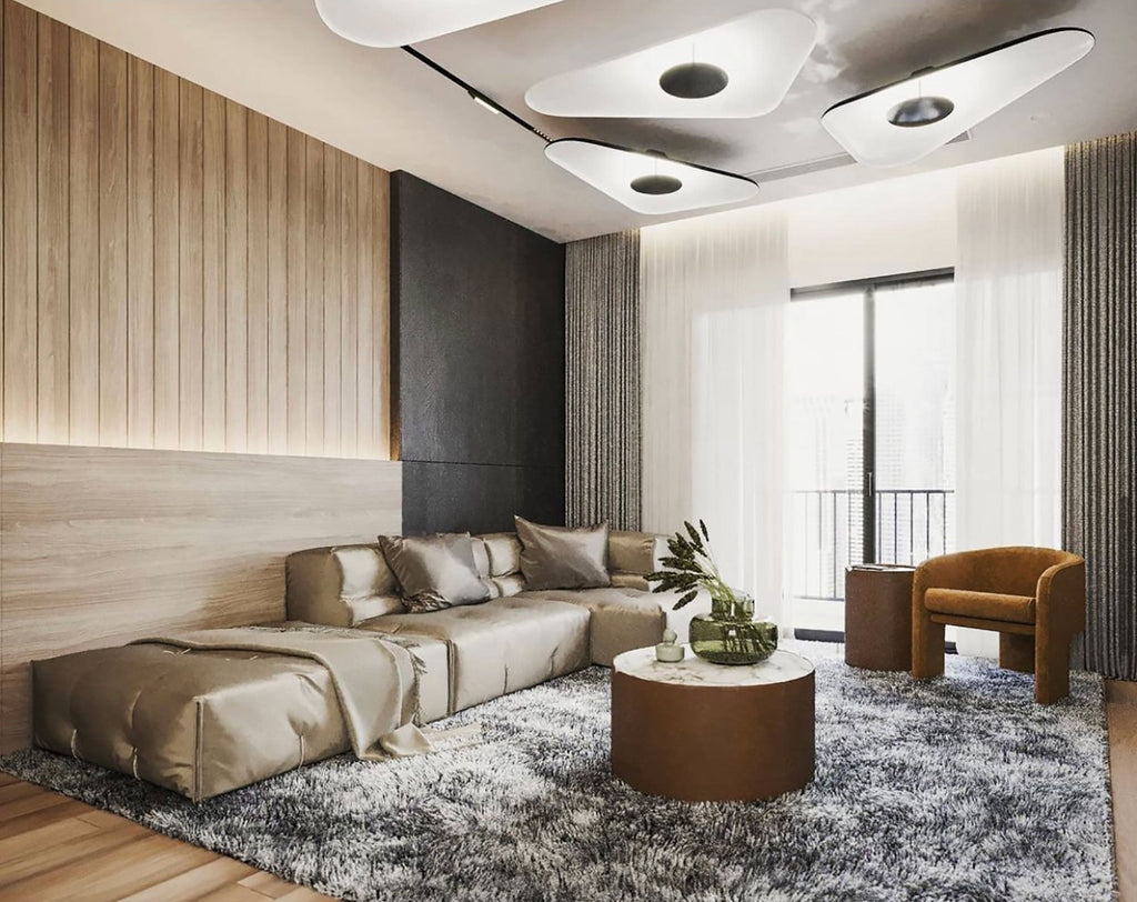 Soleil Noir Ceiling, Black with White Interior, LED, 35W, Push or DALI Dim