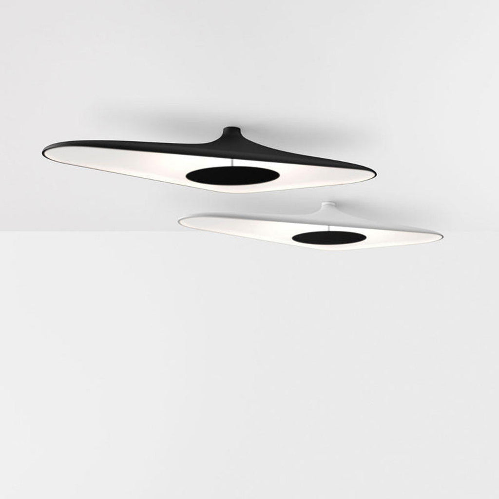 Soleil Noir Ceiling, White with Black, LED, 35W, Push or DALI Dim