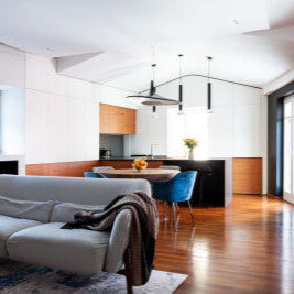 Soleil Noir Pendant, Black with White Interior, LED, 35W, Push or DALI Dim