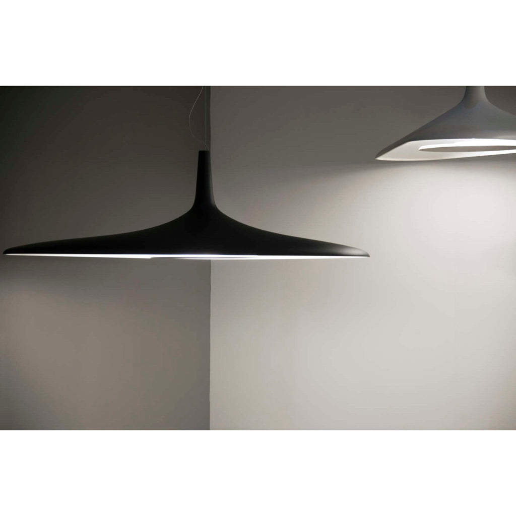 Soleil Noir Pendant, White with Black, LED, 35W, Push or DALI Dim