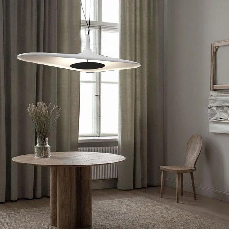 Soleil Noir Pendant, Black with White Interior, LED, 35W, Push or DALI Dim