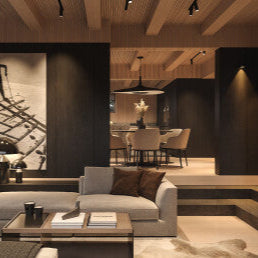 Soleil Noir Pendant, Black with White Interior, LED, 35W, Push or DALI Dim