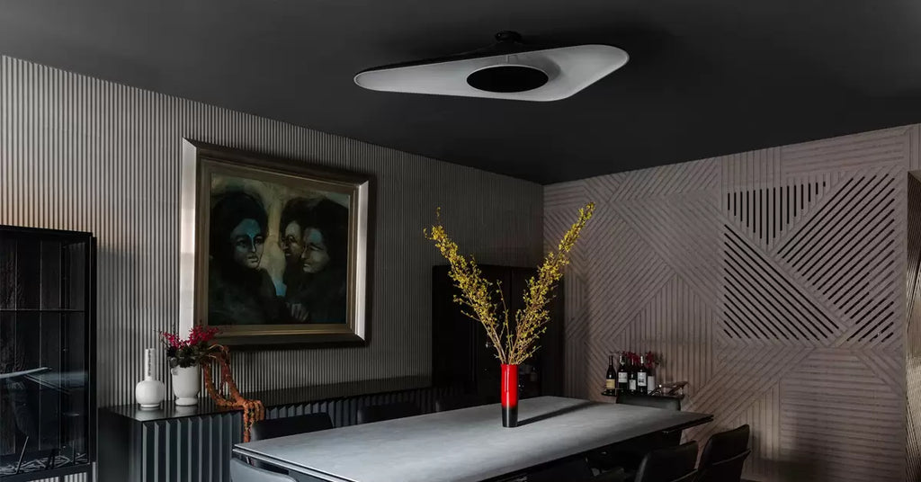 Soleil Noir Ceiling, Black with White Interior, LED, 35W, Push or DALI Dim