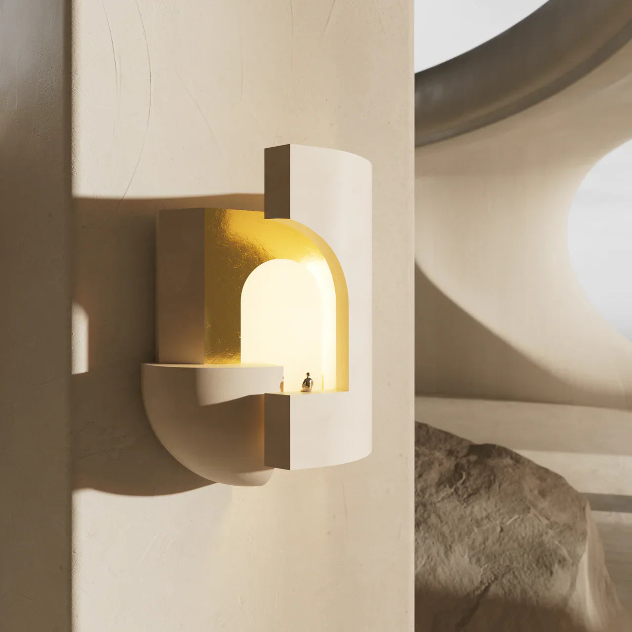 Soul 5 Wall, White Plaster, LED, Plug In, IP20