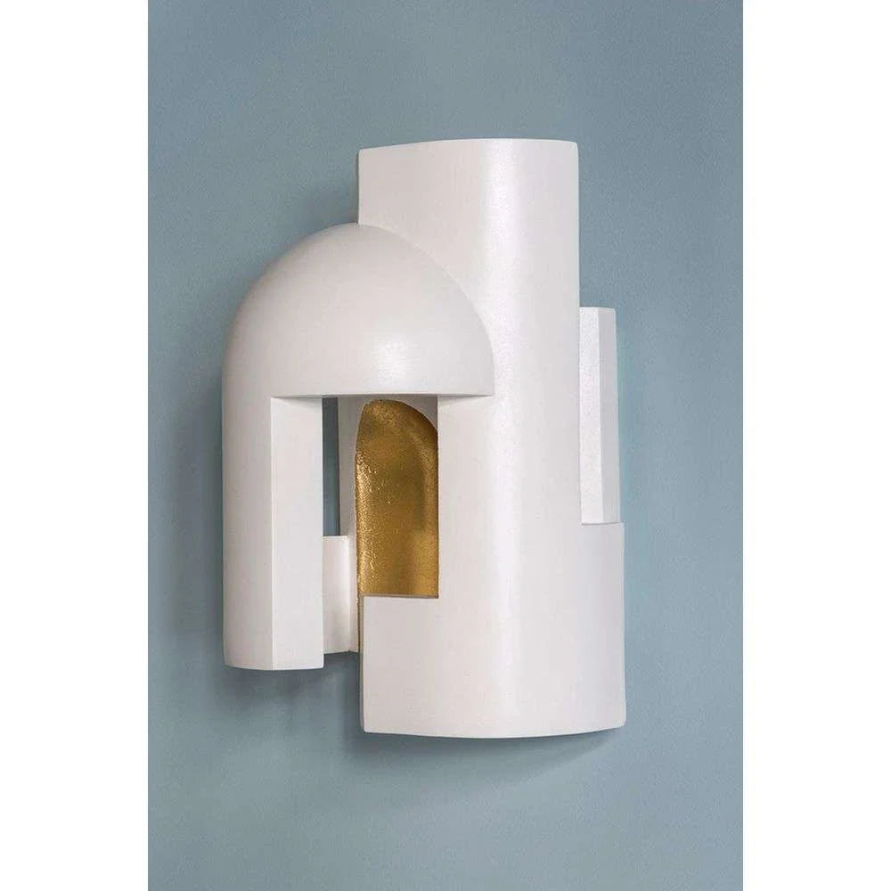 Soul 1 Wall, White Plaster with Gold Leaf, LED, Plug In, IP20