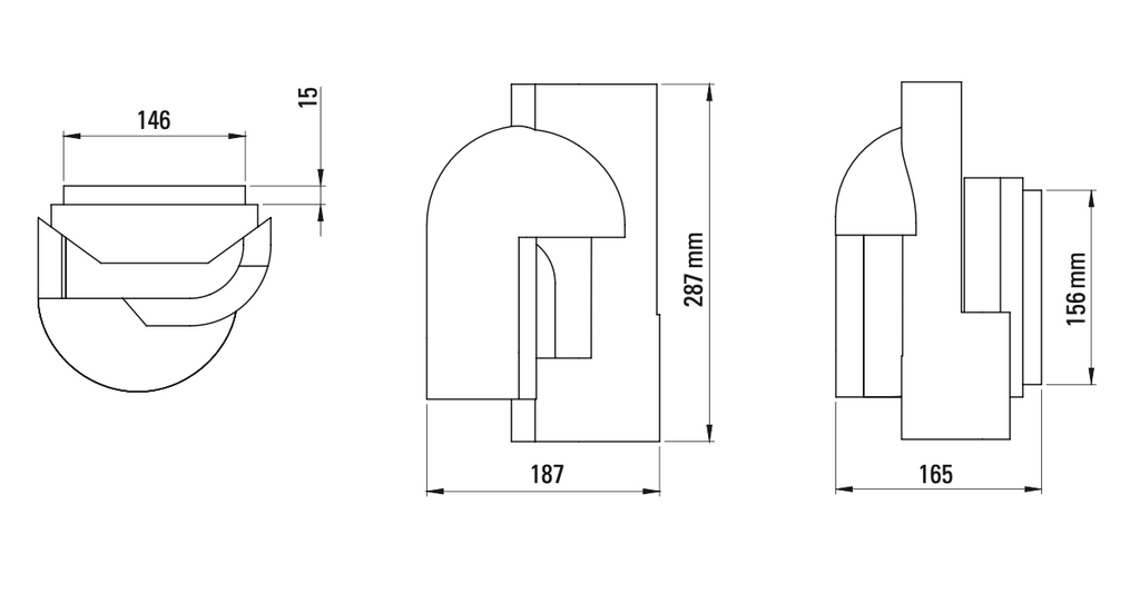 Soul 1 Wall, White Plaster, LED, Triac Dim, IP20
