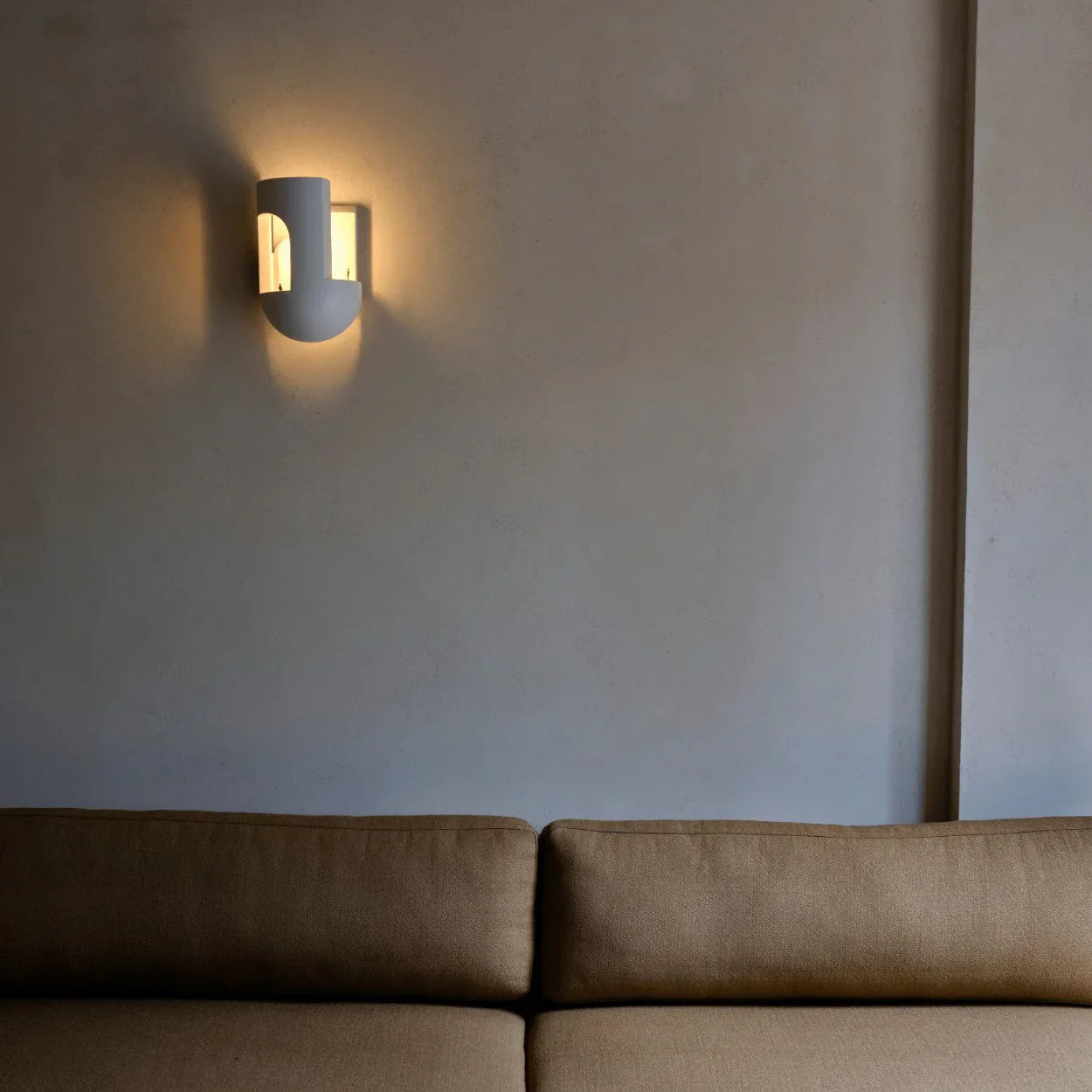 Soul 3 Wall, White Plaster with Gold Leaf, LED, Plug In, IP20