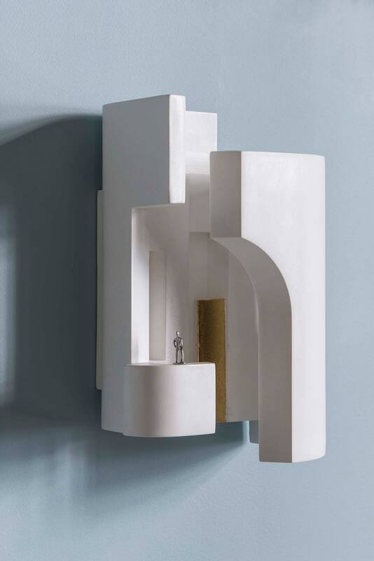 Soul 4 Wall, White Plaster with Gold Leaf, LED, Plug In, IP20