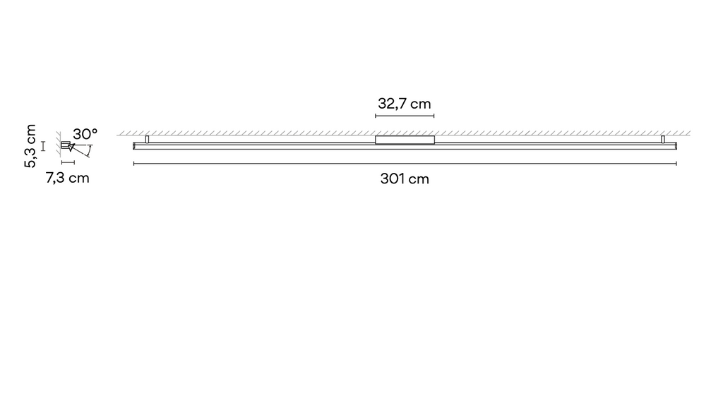 Spa Ceiling or Wall, Adjustable, 301 cm, LED, Dimmable, IP44