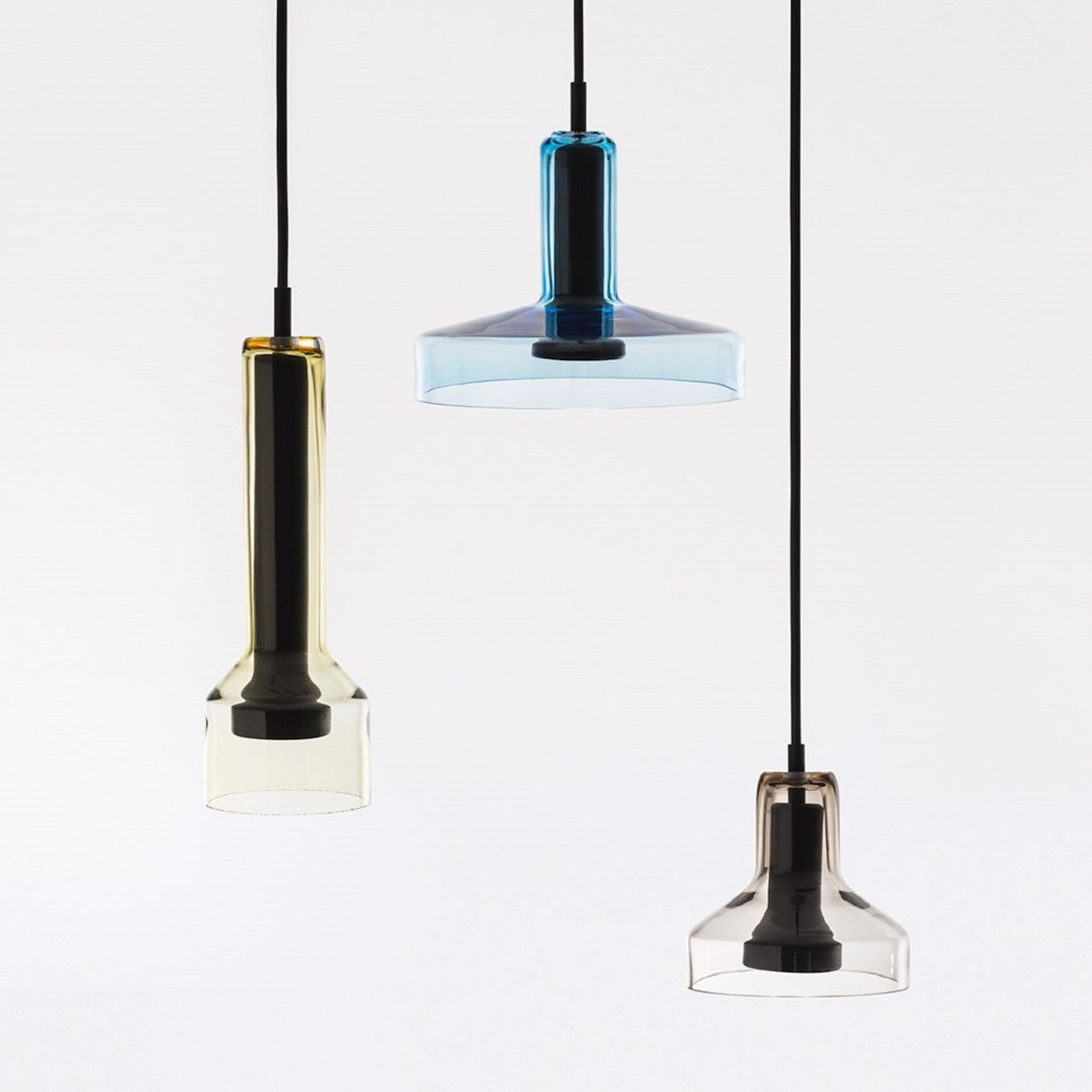 Starlight Pendant, Olive Glass, Cylinder, GU10, IP20