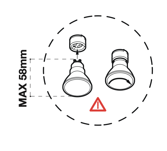 Starlight Pendant, Cluster, Blue Glass, GU10, IP20