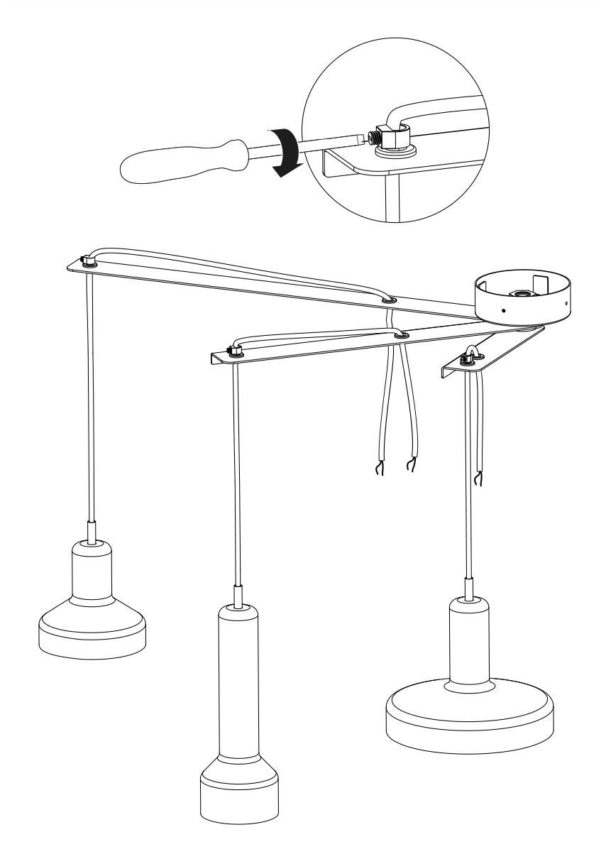 Starlight Pendant, Cluster, Blue Glass, GU10, IP20