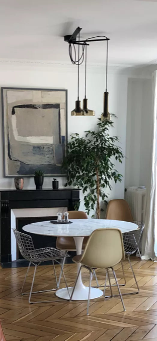 Starlight Pendant, Olive Glass, Triple, GU10, IP20