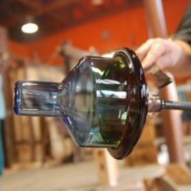 Starlight Pendant, Blue Glass, Round, GU10, IP20