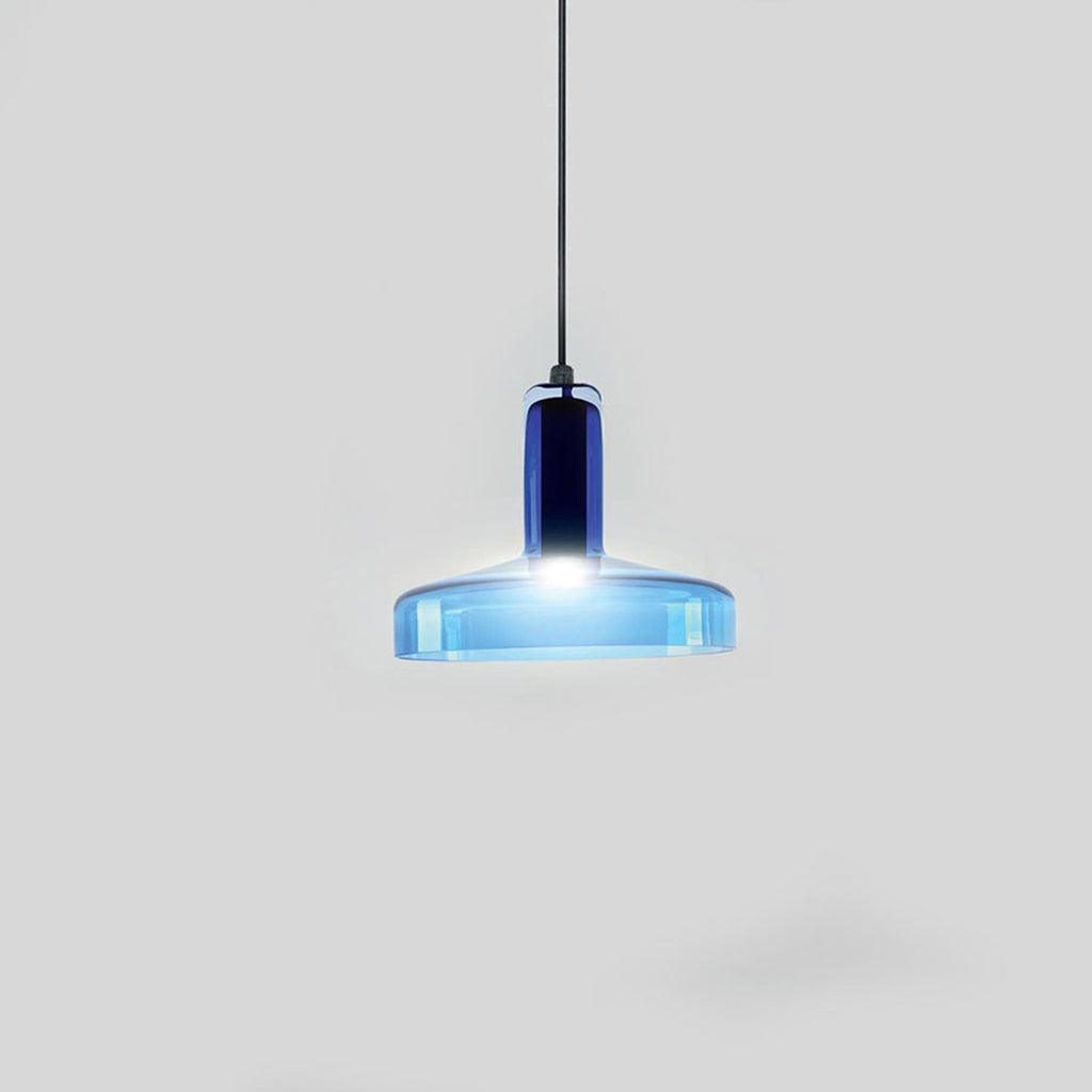 Starlight Pendant, Blue Glass, Round, GU10, IP20