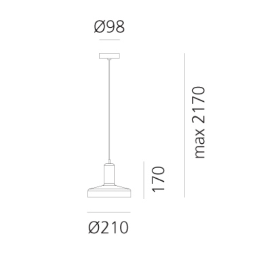 Starlight Pendant, Blue Glass, Round, GU10, IP20