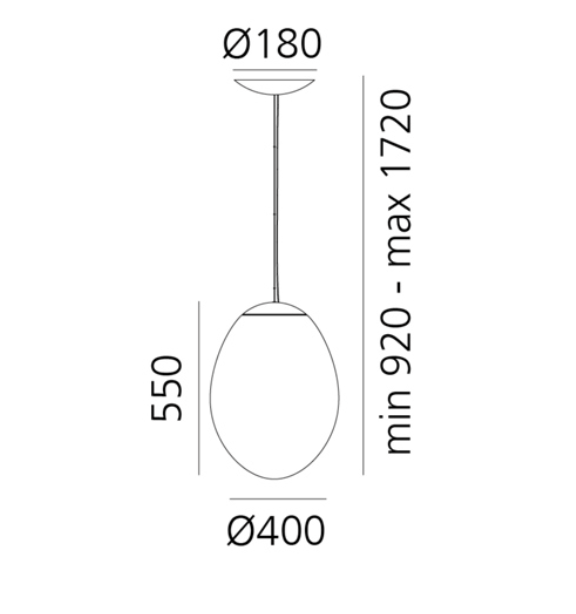 Stellar Nebula Pendant, Iridescent Clear Glass, LED, Push Dim, IP20
