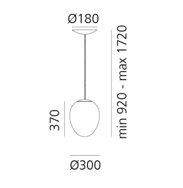 Stellar Nebula Pendant, Iridescent Clear Glass, LED, Push Dim, IP20