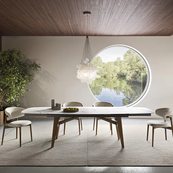 Stochastic Pendant, 48 White Frosted Glass Globes, LED, 18W, Trailing Edge Dim, IP20