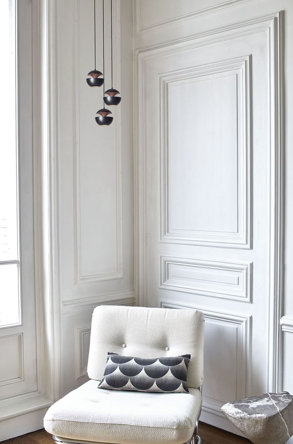 Sun Pendant, 100 mm, Black with Copper Interior, G4, IP20