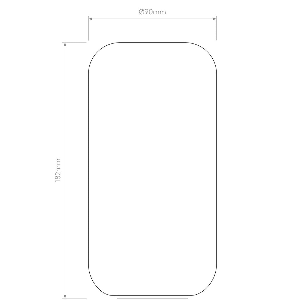 Tacoma Wall, Chrome, Double, White Oblong Glass, G9, IP44