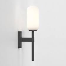 Tacoma Wall, Black, Short Stem, Oblong Glass, G9, IP44