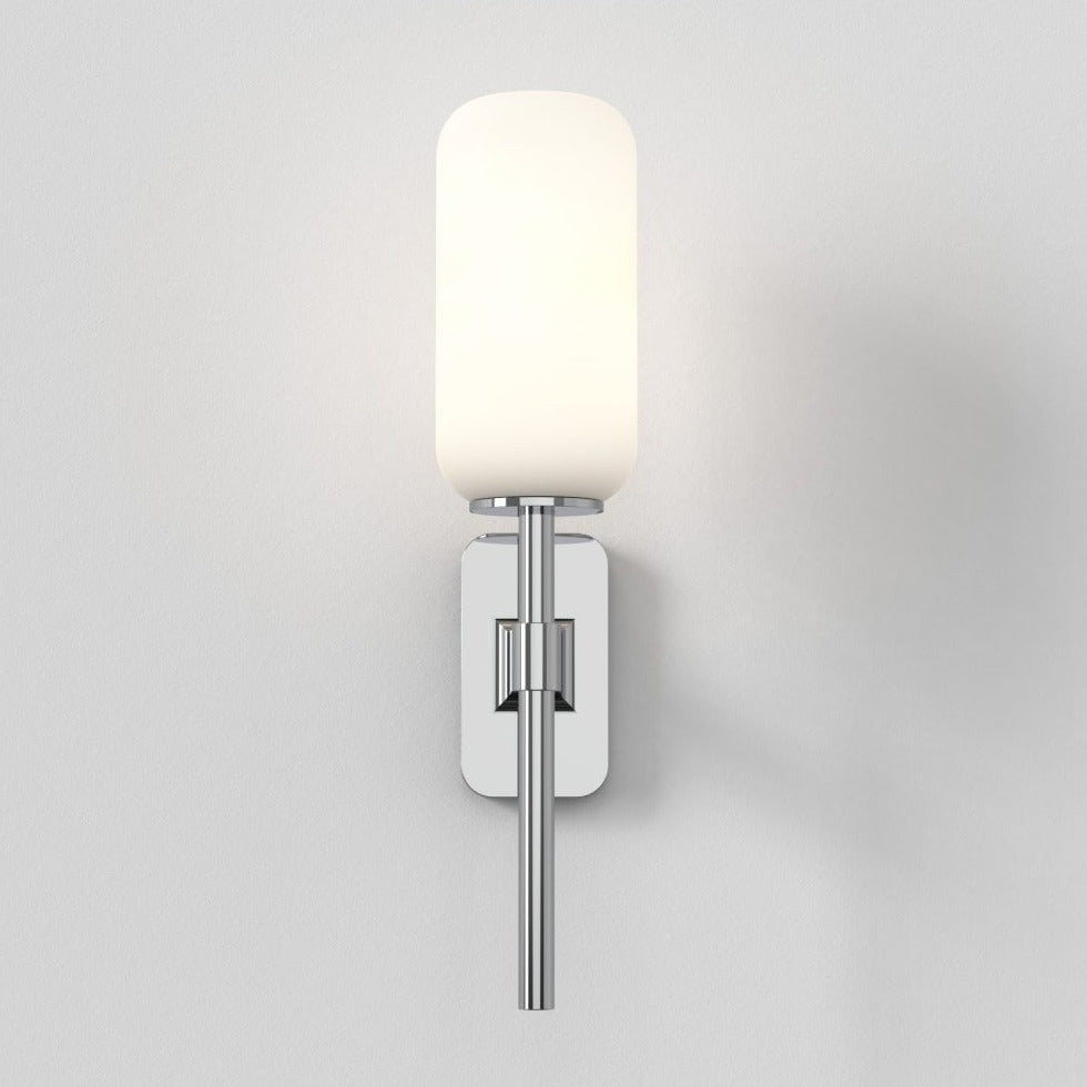 Tacoma Wall, Chrome, Short Stem, Oblong Glass, G9, IP44