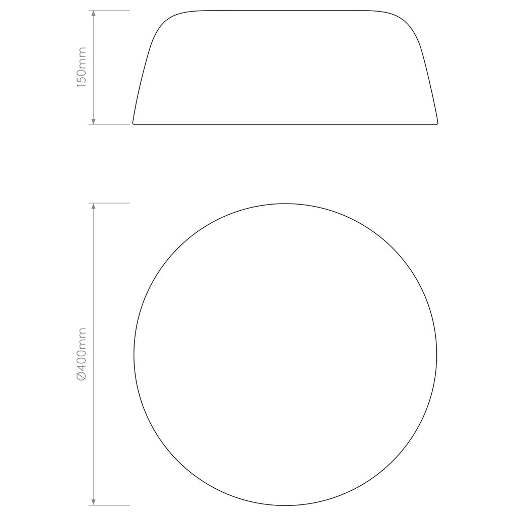 Taiko Ceiling, Large, White, E27, IP20