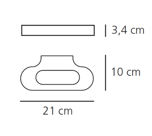 Talo Wall, White, R7s, Triac Dim, IP20