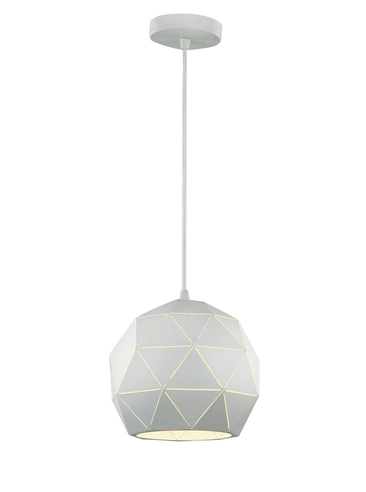 Tangent Pendant, Round, White, E27, IP20