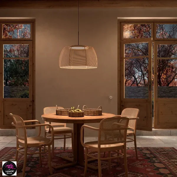 Tanit Pendant, 43 cm ø, Cotton Strings, LED, 14W, Triac Dim, IP20