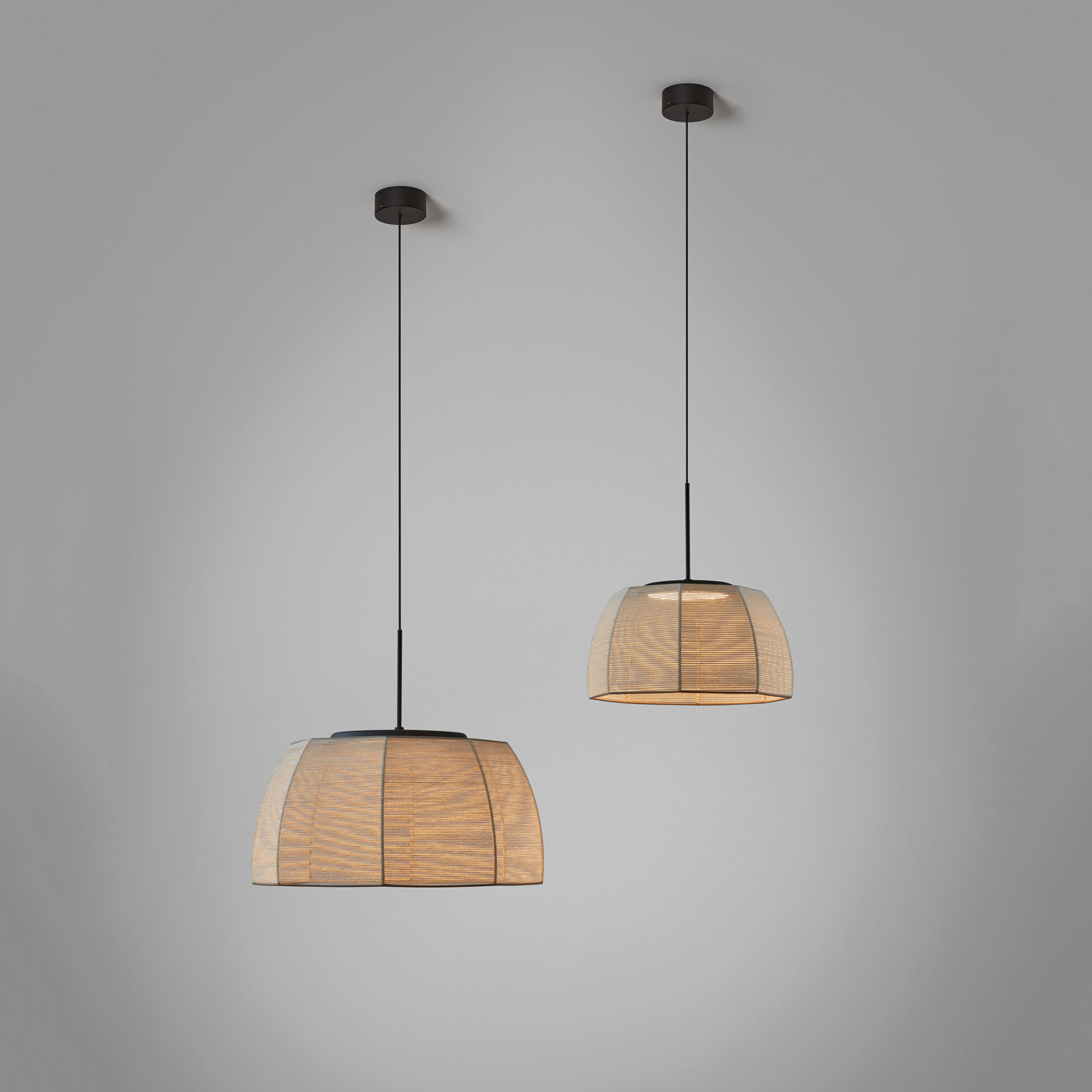 Tanit Pendant, 43 cm ø, Cotton Strings, LED, 14W, Triac Dim, IP20