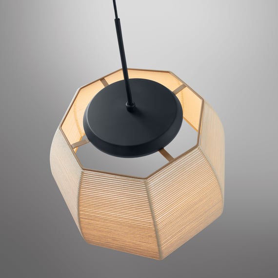 Tanit Pendant, 61 cm ø, Cotton Strings, LED, 24W, Triac Dim, IP20