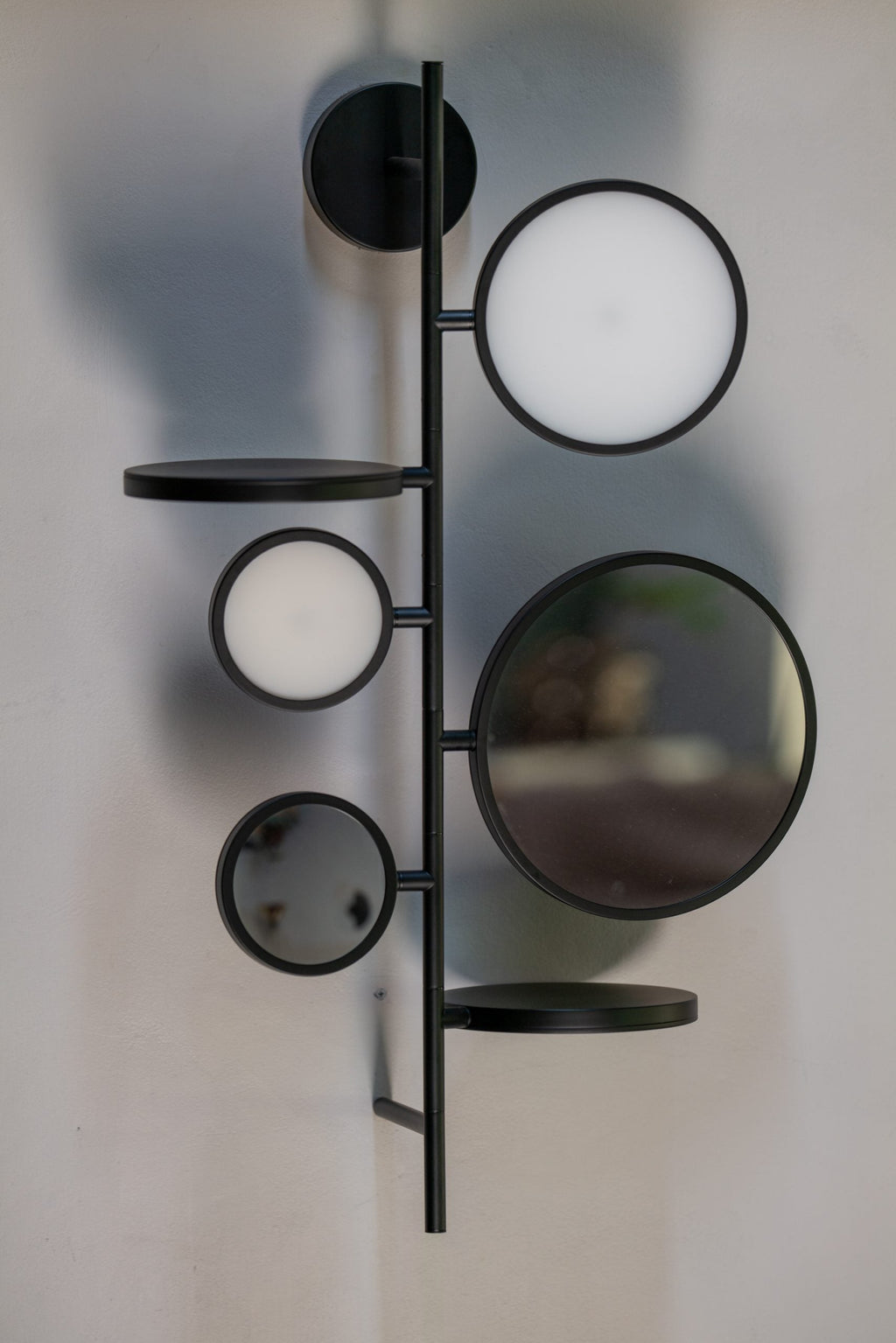 Tell Me Stories, Gold with Adjustable LED and Mirrors, LED, 12W, 2700K, Triac Dim, IP44