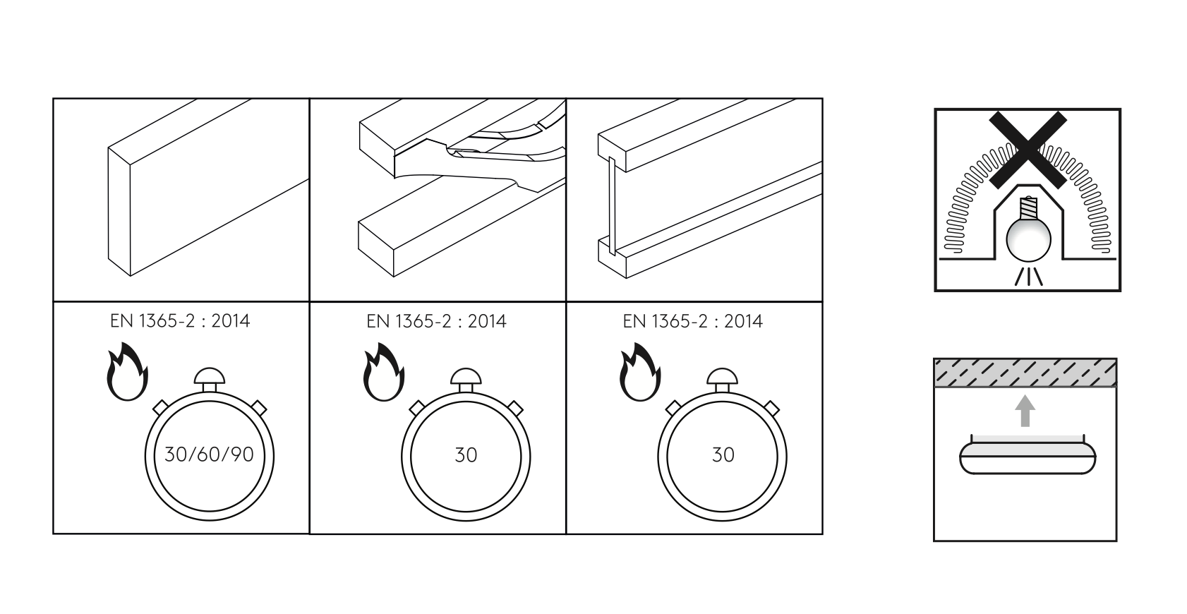 Terry Trimless Round Downlight, GU10, IP65, Fire Rated