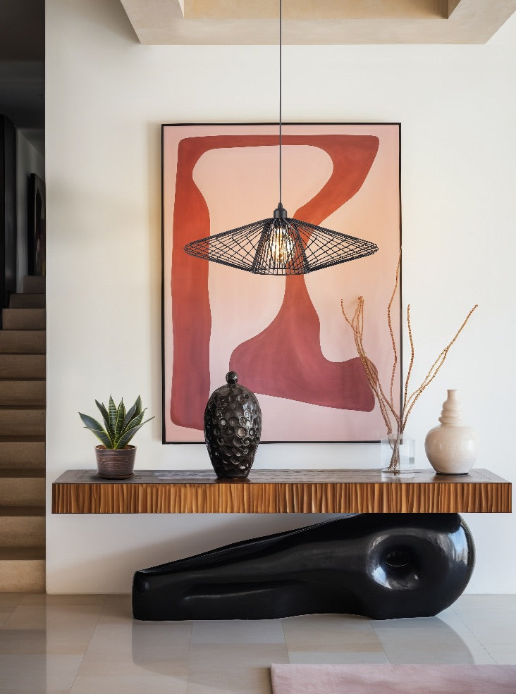 Thatch Pendant, Gold, E27, IP20