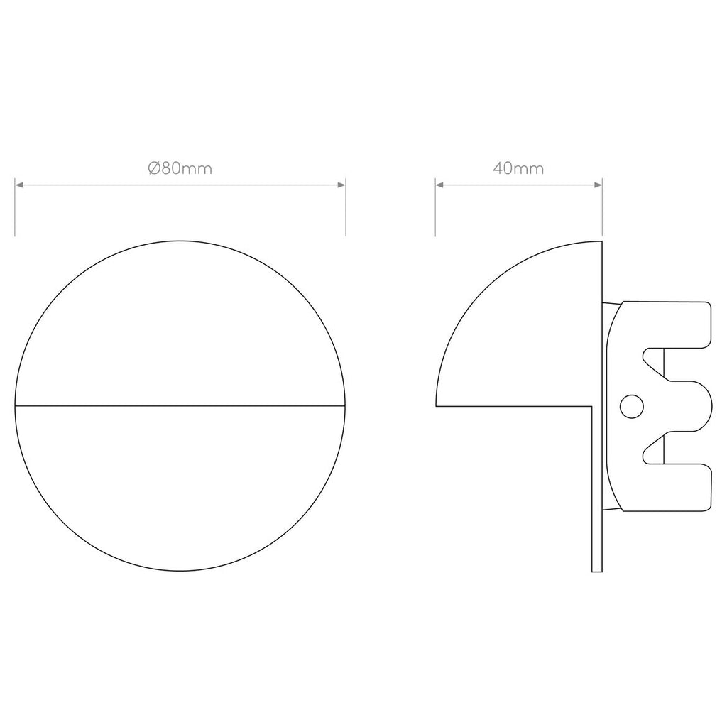 Tivola Step Light, Textured Grey, LED, IP65