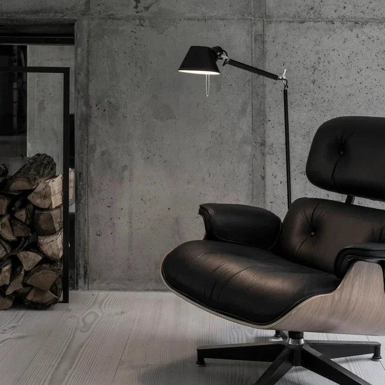 Tolomeo Floor, Small, Black, E27, IP20