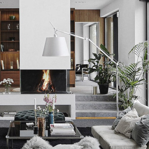 Tolomeo Floor, Mega, Silk Shade, E27, IP20