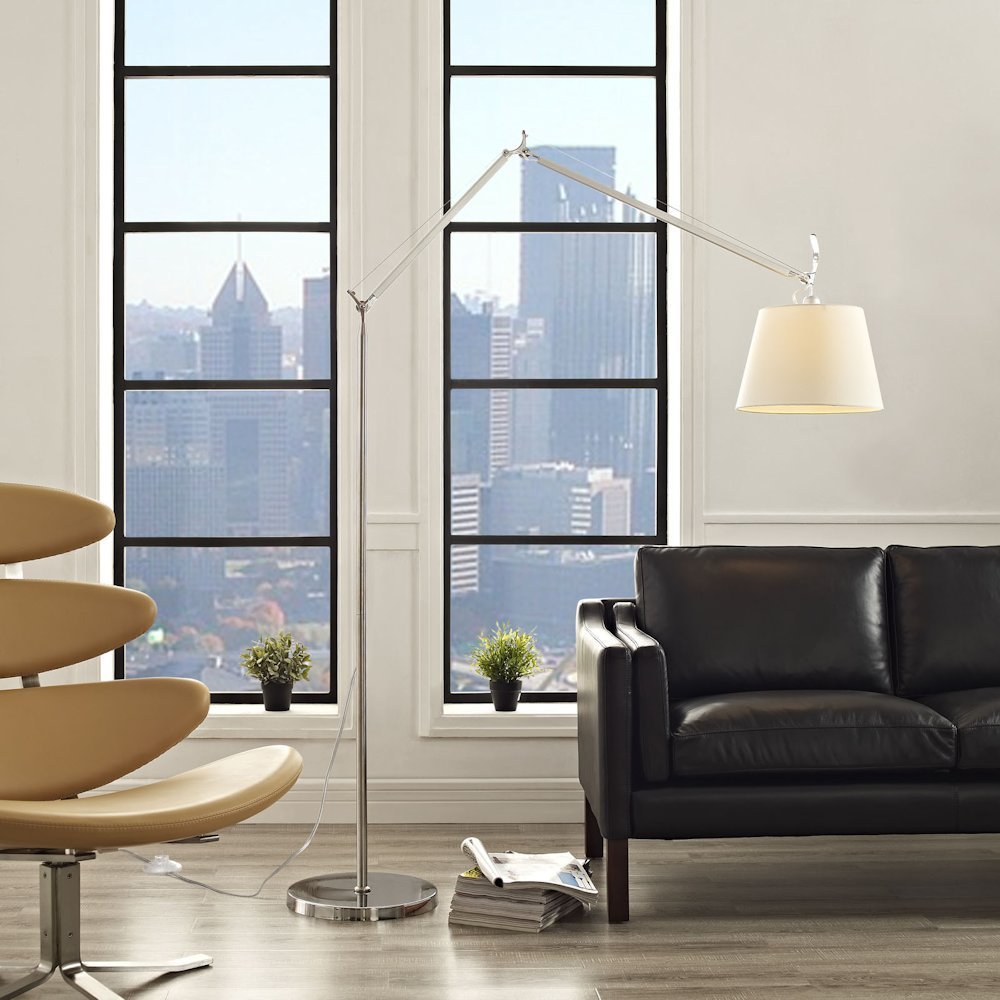 Tolomeo Floor, Mega, Silk Shade, E27, IP20