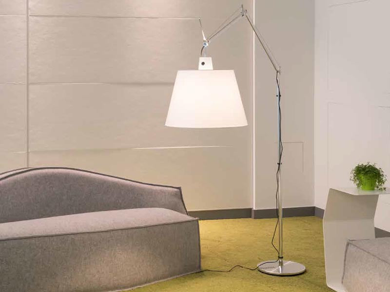 Tolomeo Floor, Mega, Silk Shade, E27, IP20