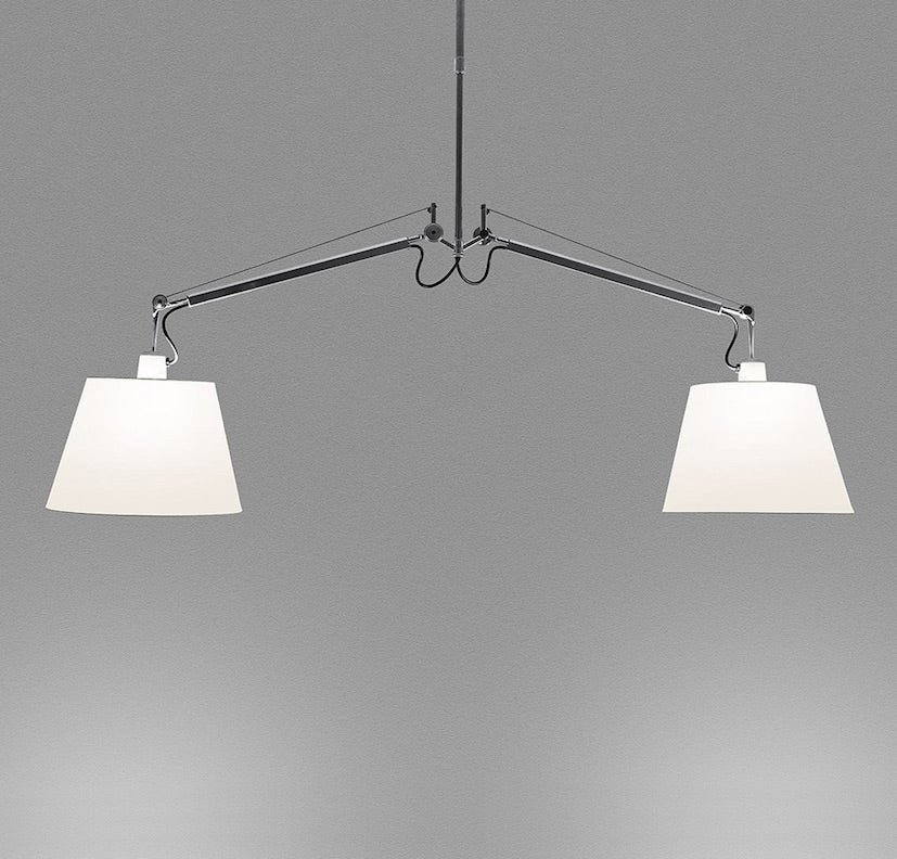 Tolomeo Pendant, Double, Shades, E27, IP20