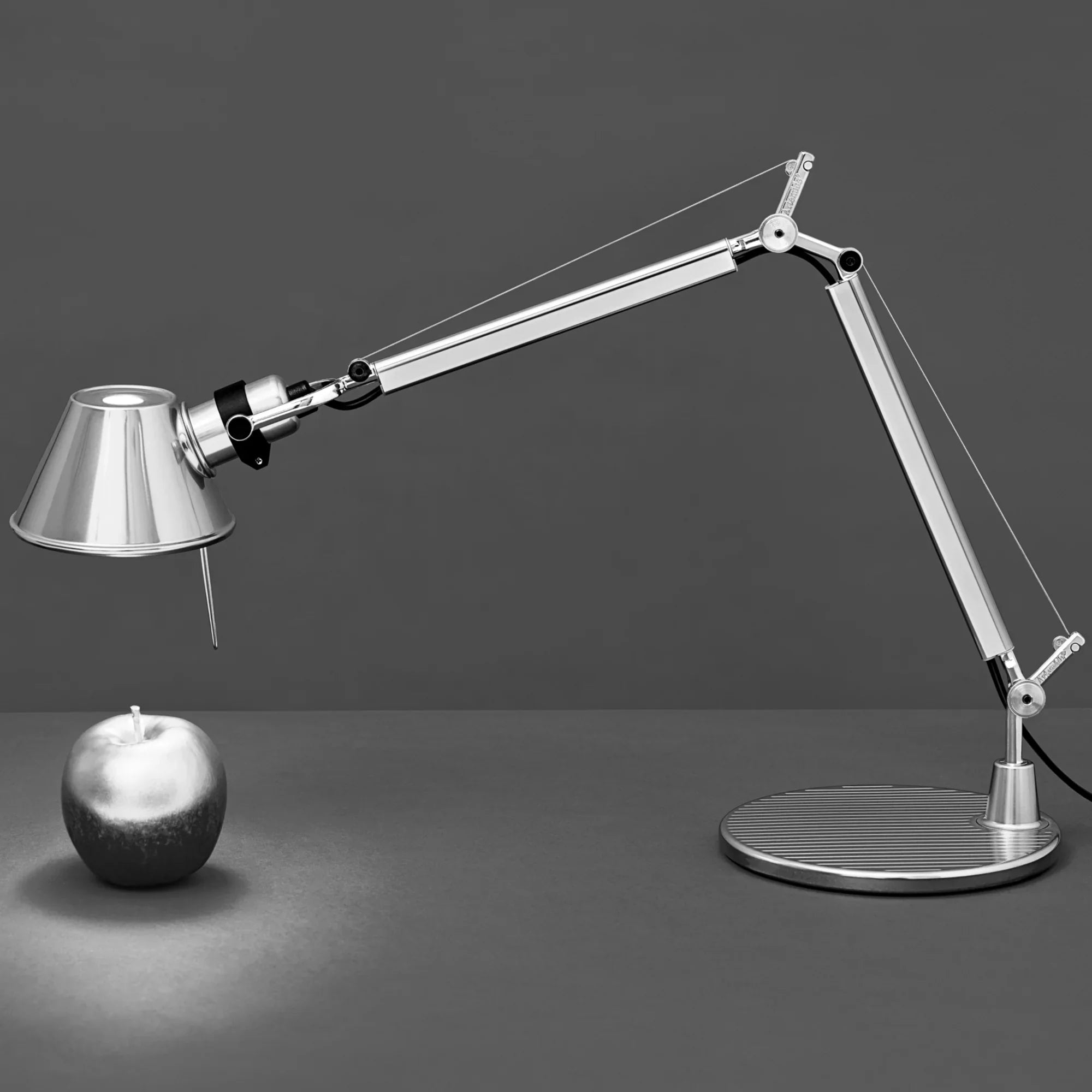 Tolomeo Table, Micro, Polished Aluminium, E14, IP20